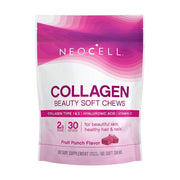 NeoCell Collagen, Beauty Soft Chews, with Vitamin C & Hyaluronic Acid, Supports Hair, Skin, & Nail Health, Collagen Type 1 and 3, 60 Soft Chews