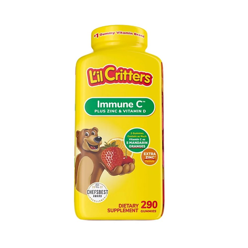L’il Critters Immune C Plus Zinc & Vitamin D for Kids, Immune Support, 290 Gummies