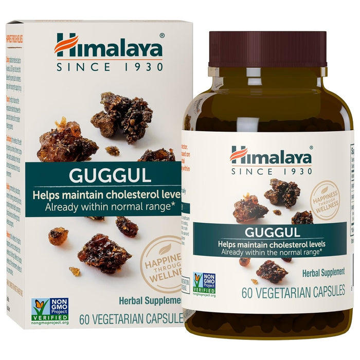 Himalaya - Guggul, Help Maintain Cholesterol Levels, Support Liver Cleansing, 60 Vegetarian Capsules Default Size