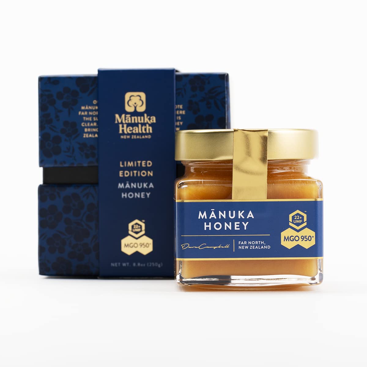 Manuka Health Manuka Honey UMF 22+ MGO 950+ Authentic Raw Honey from New Zealand Supports digestive health, Immunity & Rich in antioxidants 250g