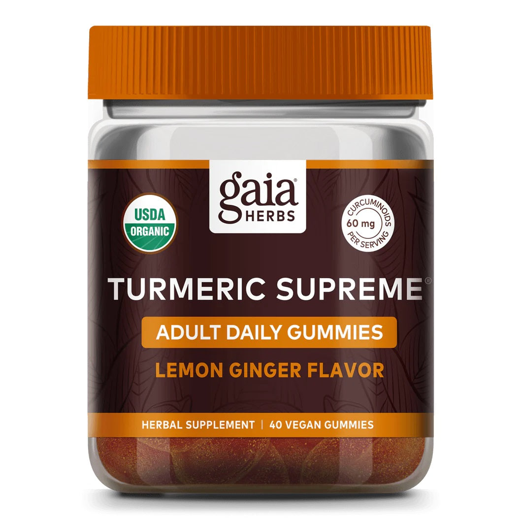 Gaia Herbs - Turmeric Supreme, for Inflammation Support, 40 gummies