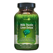 Irwin Naturals Milk Thistle Liver Detox with Dandelion, Artichoke, Turmeric & Green Beet Root, Support Liver Health, 60 Liquid Softgels