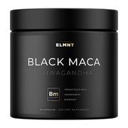 ELMNT - Black Maca, Ashwagandha, 40,000mg, 40x Strength, with Bioperine, Boost energy and Enhance vitality, 90 Capsules