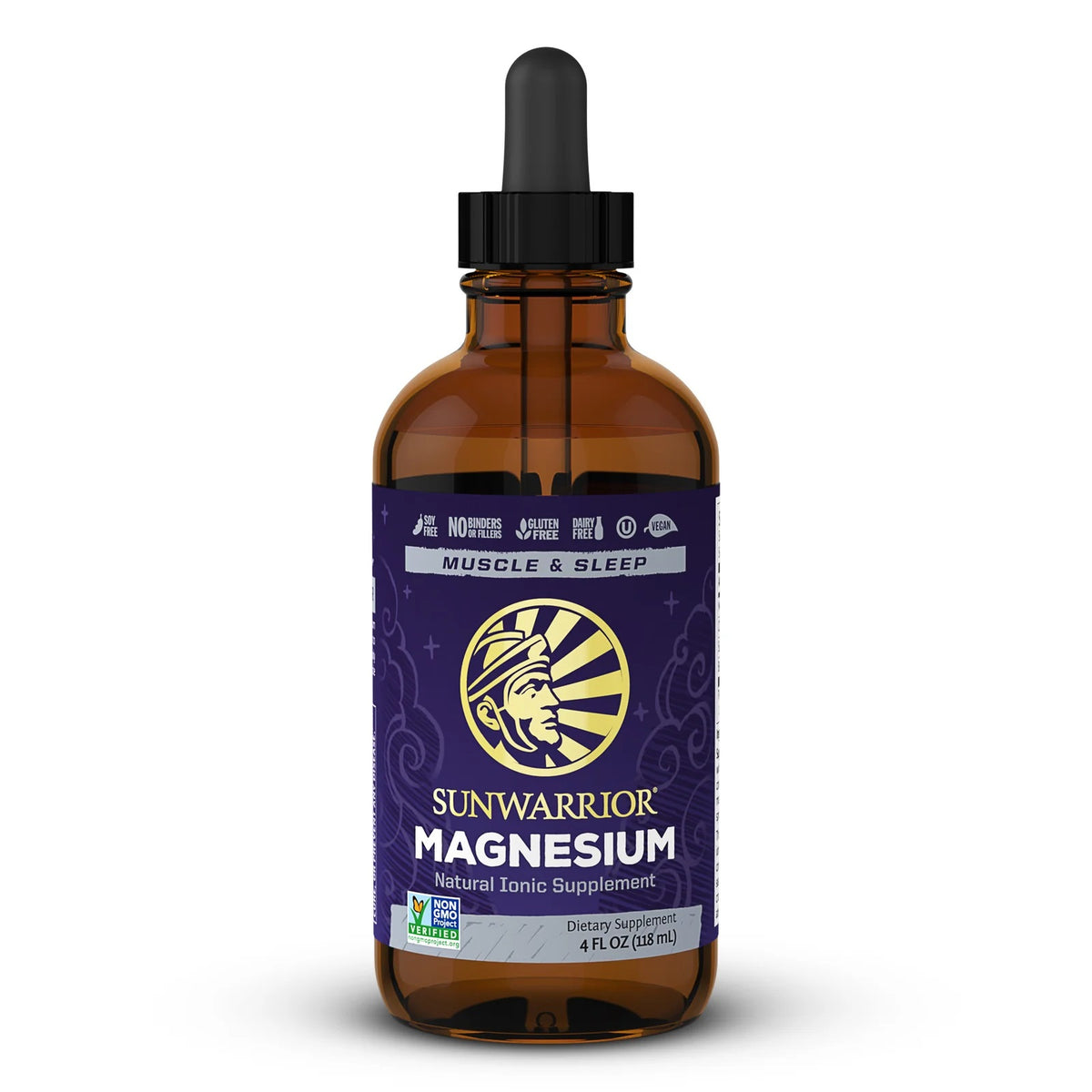Sunwarrior - Magnesium, Support Bones & Muscles, Enhances Sleep, 118 ml