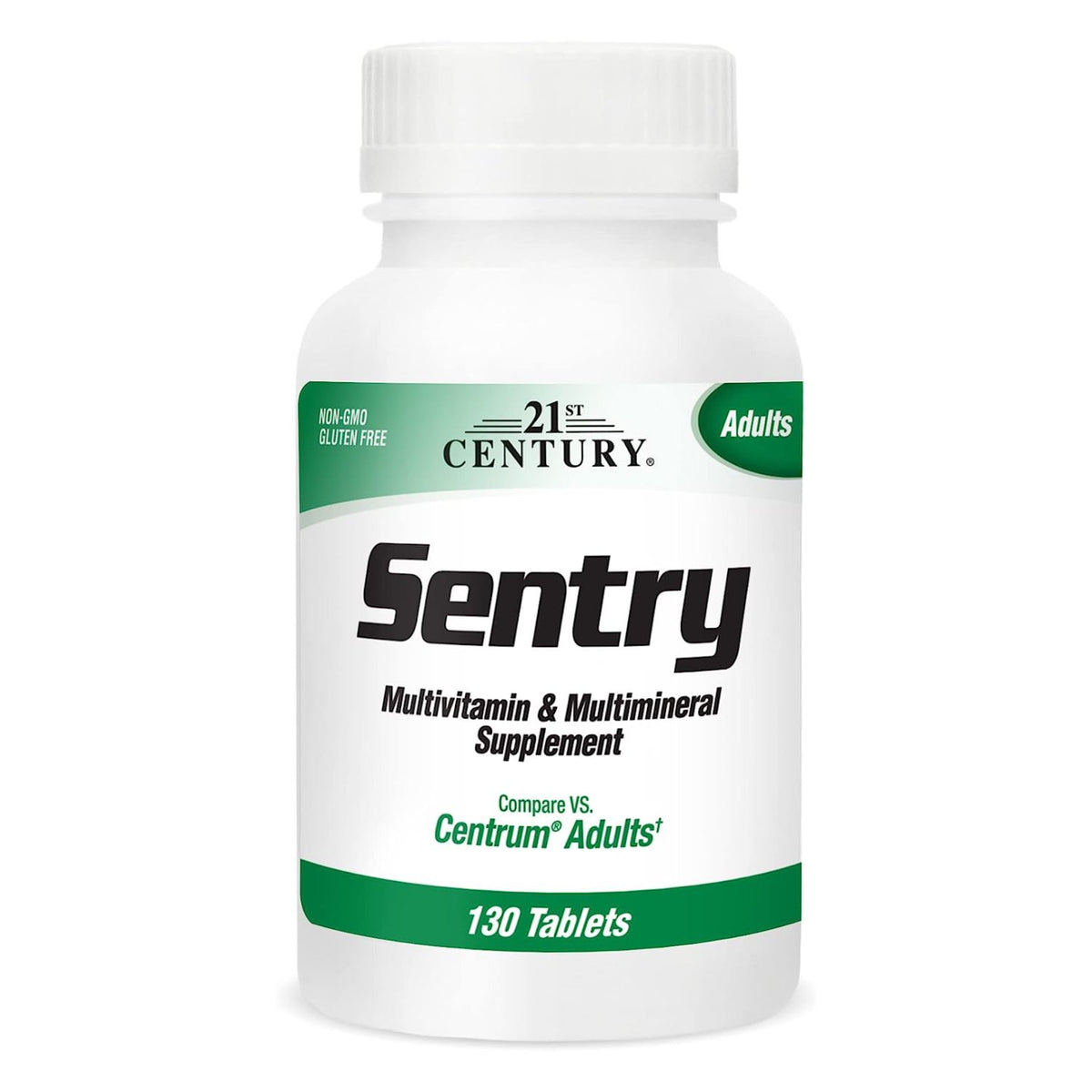 21st Century Sentry Multivitamins & Mutliminerals for Adults Supports Immune System & Energy 130 Tablets