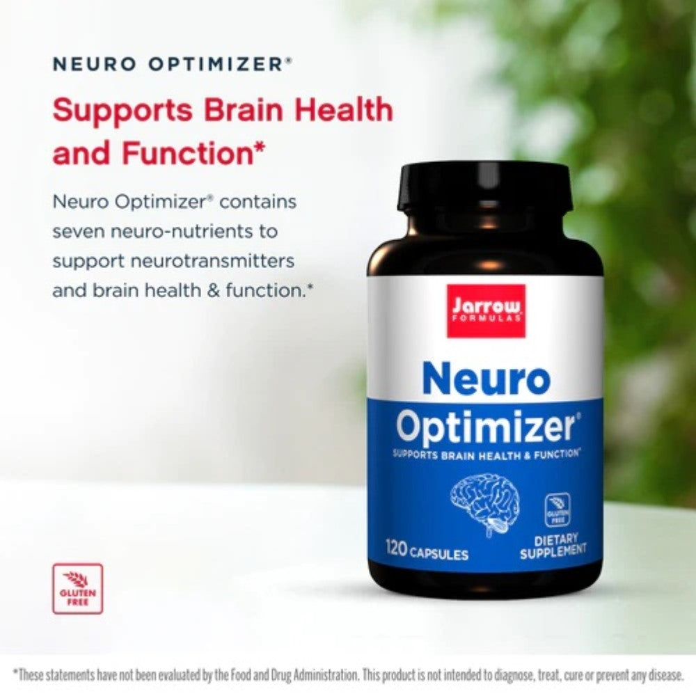 Jarrow Formulas Neuro Optimizer, Brain Health & Antioxidant Support, Includes 7 Neuro Nutrients, 120 Capsules