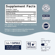SM Nutrition - Calcium D-Glucarate, 500mg, for Liver Detox & Cleanse, Metabolism, Hormone Balance, 90 Capsules