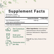Microingredients Vitex Berry, 1000mg Per Serving, Hormone Balance Support for Women, 200 Caplet