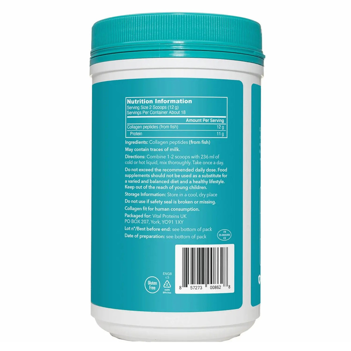 Vital Proteins Marine Collagen, for Skin, Hair, Nail and Joint, 12g per Serving, 221 g
