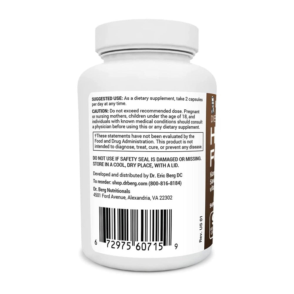 Dr Berg Hair Formula Vitamins for Men & Women, Includes Biotin, Saw Palmetto, & Horsetail, Hair Supplement for Hair Loss 90 Veg Capsules