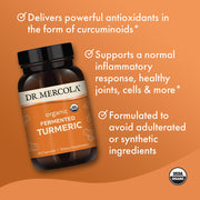 Dr. Mercola - Organic Fermented Turmeric, Support Healthy Inflammatory Response and Immune System, 60 Capsules