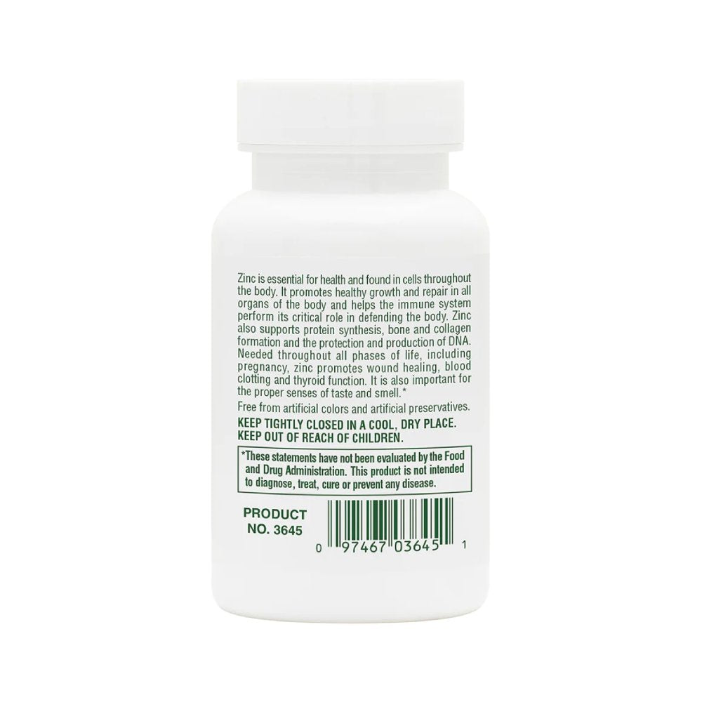 NaturesPlus Zinc Tablets, 50 mg, Immune System Supplement, Promotes Healthy Digestion, 90 Vegetarian Tablets