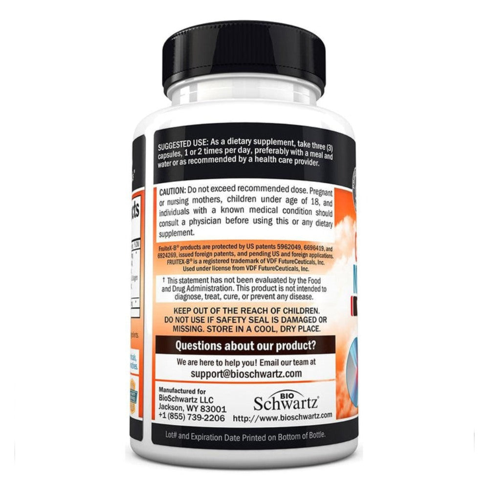 BioSchwartz Glucosamine with MSM & Chondroitin with Fruitex-B, Boswellia Extract and Curcumin Supports Cartilage health & Joint flexibility 90 capsules