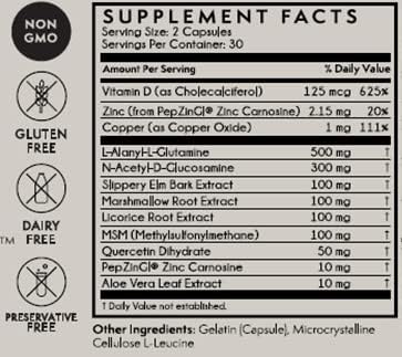 Terra Origin Healthy Gut with Vitamin D 60 capsules