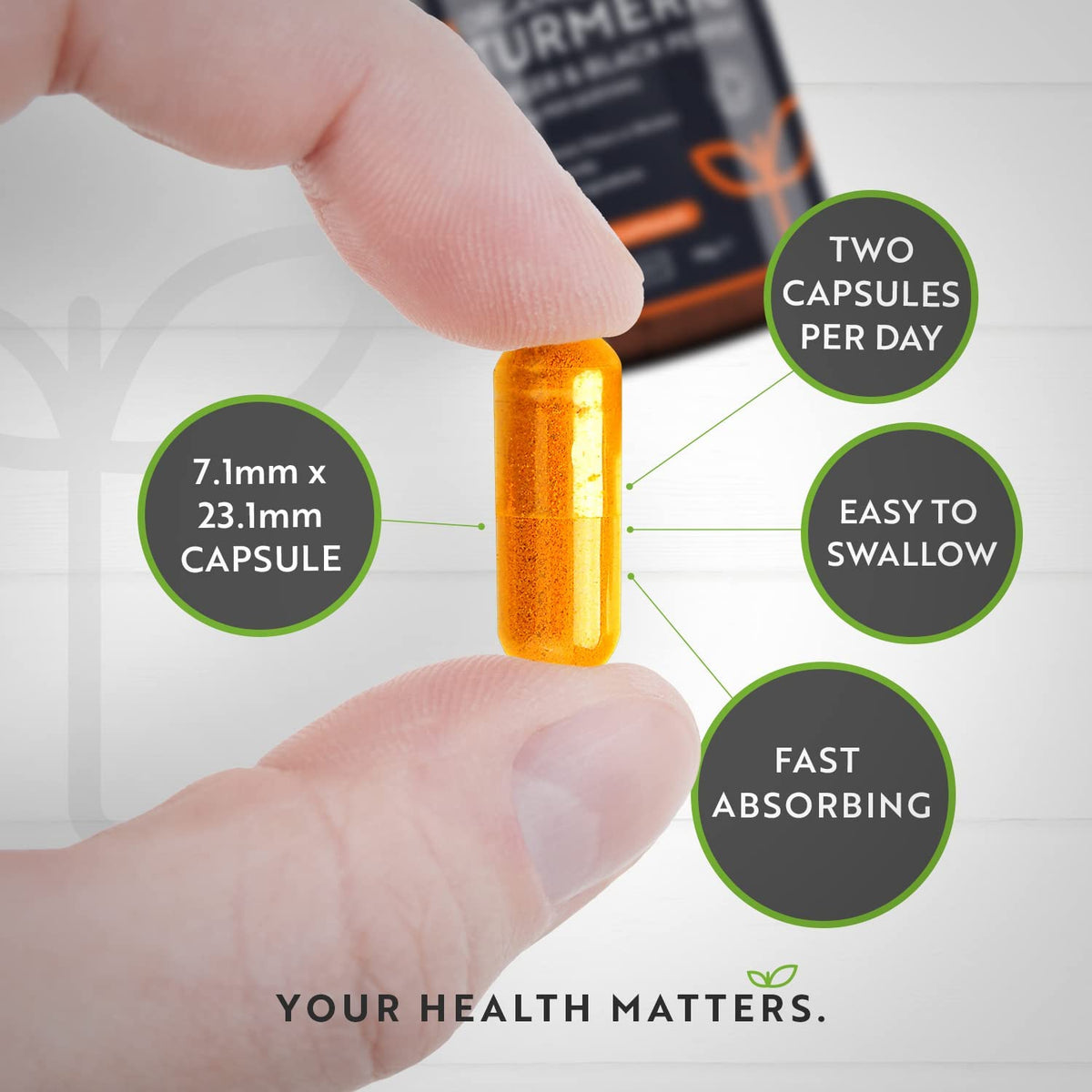 Nutravita Organic Turmeric 1440mg, with Black Pepper & Ginger, Organic Turmeric with Active Ingredient Curcumin, Improves Cardiovascular & Joint Health ,180 Vegan Capsules