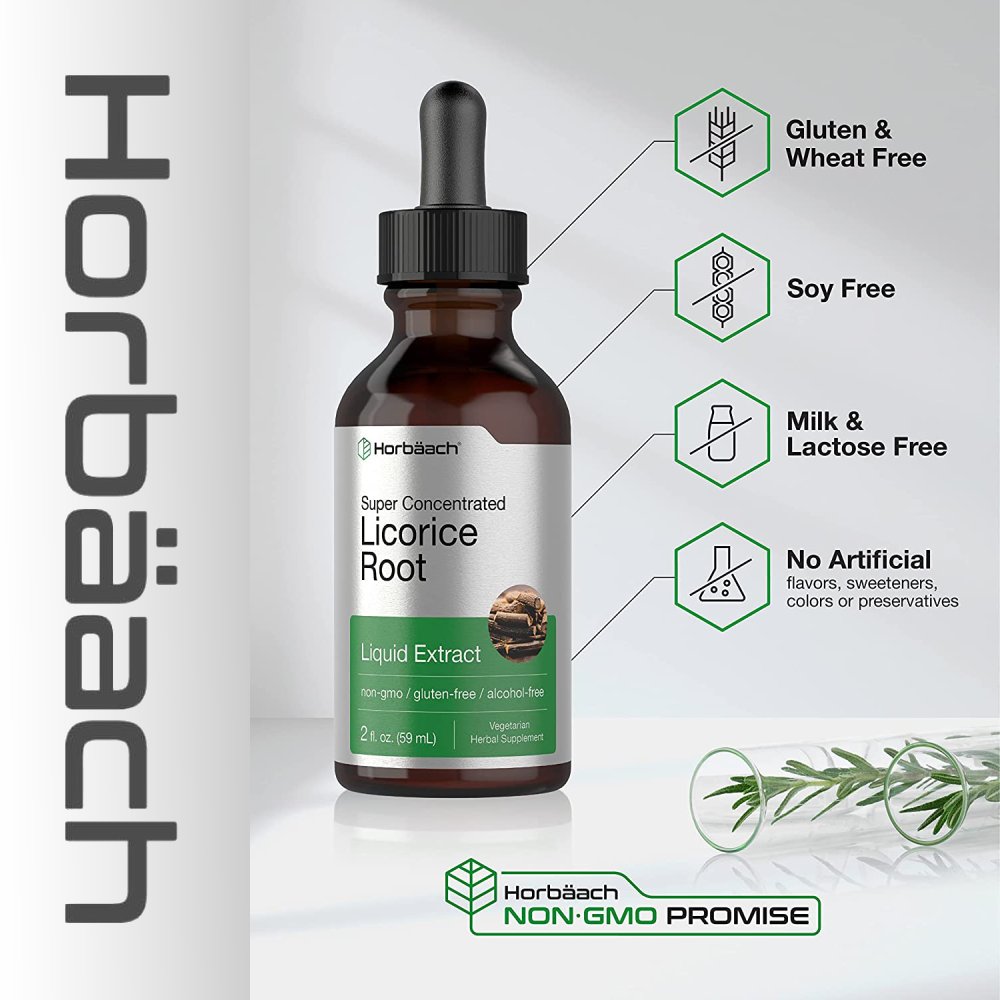 Horbaach Licorice Root Extract, Super Concentrated, 59ml