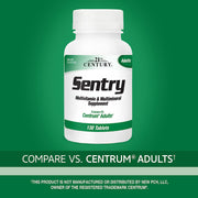 21st Century Sentry Multivitamins & Mutliminerals for Adults Supports Immune System & Energy 130 Tablets