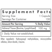 Nutricology Adrenal , Natural Glandular – Stress, Energy & Adrenal Support 150 Veg caps