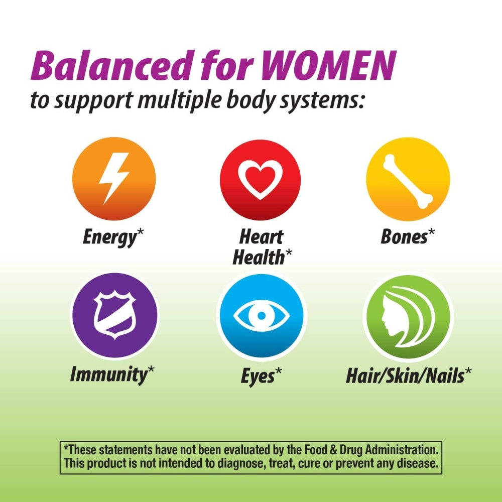 Nature’s Way Alive! Garden Goodness Multivitamin for Women, Support Heart Health and Bone Health, 60 Tablets
