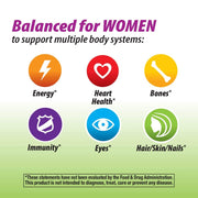 Nature’s Way Alive! Garden Goodness Multivitamin for Women, Support Heart Health and Bone Health, 60 Tablets