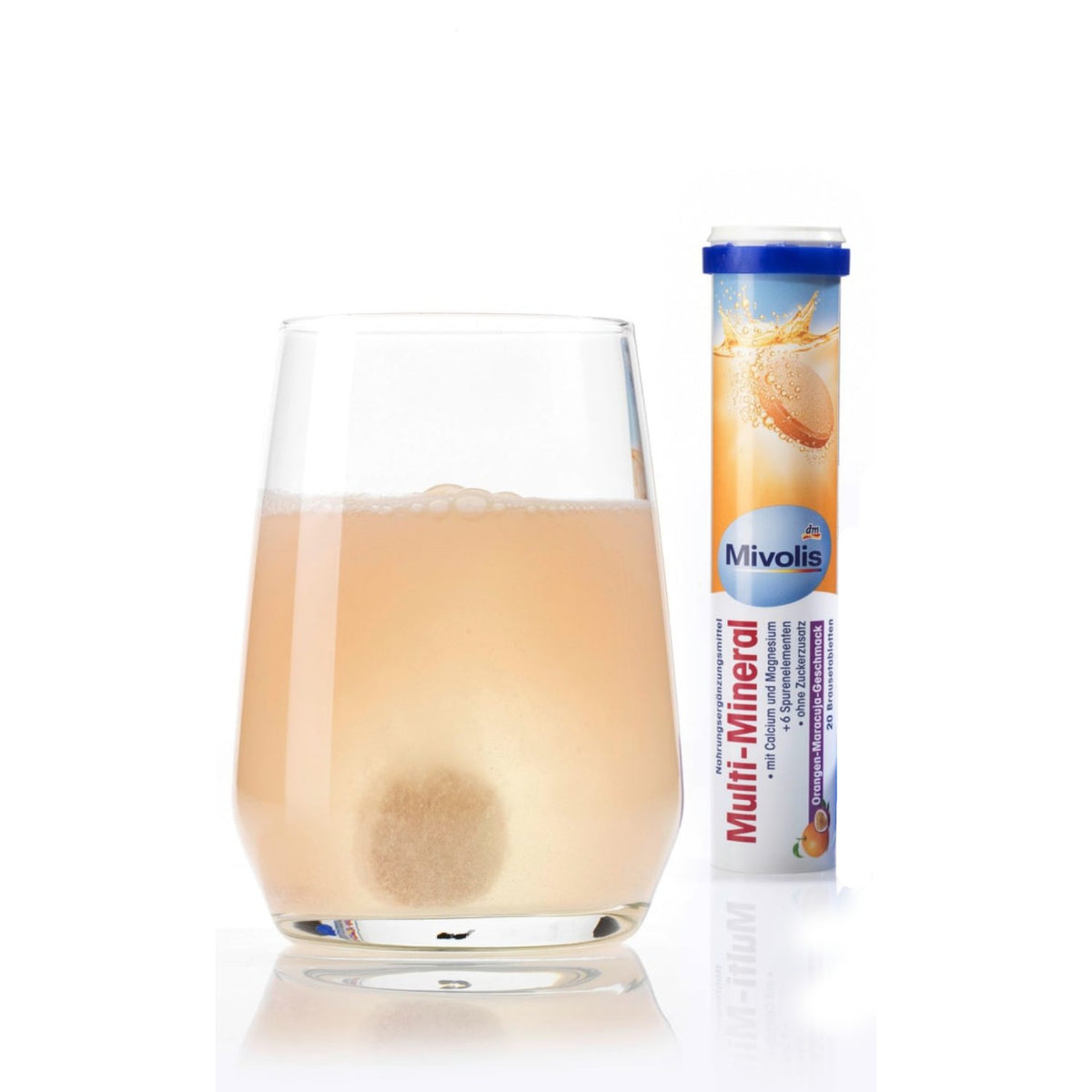 Mivolis - Multi-Mineral, effervescent Tablets, Contains Calcium and Magnesium + 6 essential minerals, 20 Tablets