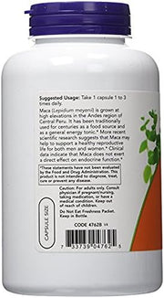 NowFoods Maca 500mg 250 Veg Caps