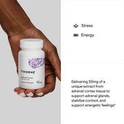 Thorne Adrenal Cortex, Support Healthy Adrenal Gland Function, Immune System, Stress Management & Fatigue, 60 Capsules