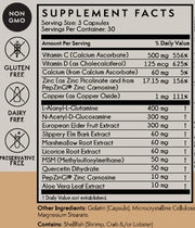 Terra Origin healthy Gut plus vitamins C & D, 90 capsules