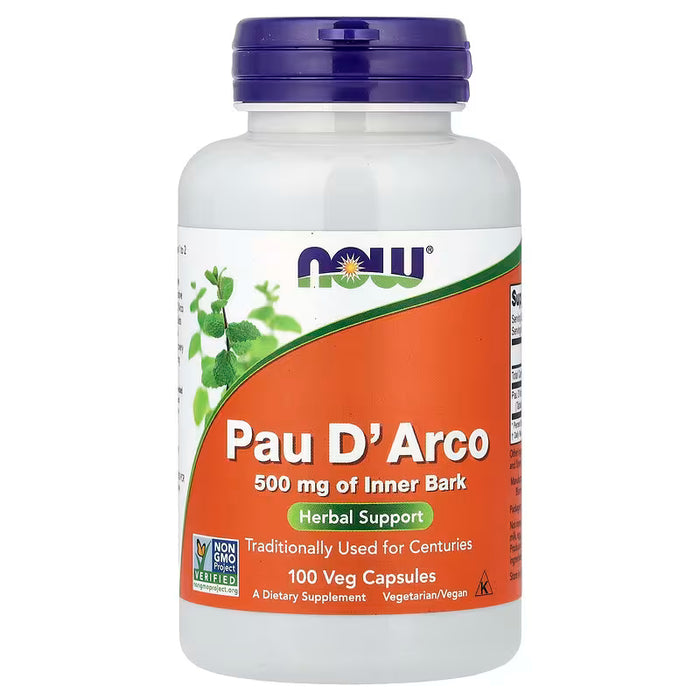 Now Foods Pau D arco 500mg 100 Veg Caps