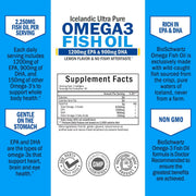 Bioschwartz Fish Oil Omega 3, 1200 mg EPA & DHA 900 mg, Lemon flavor Supports Joint, Eyes, Brain & Skin Health 90 Softgels