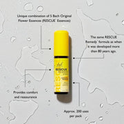 Bach Rescue Remedy Spray, Comfort and Reassure, Emotional Wellness, Flower Essence 20ml Spray Bottle