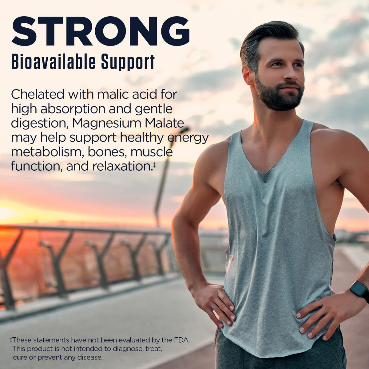 KAL Magnesium Malate 400mg, Healthy Energy & Muscle Function Support, Enhanced Absorption, 90 Veg Tabs