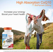 Doctors Best High Absorption CoQ10 with BioPerine 200 mg Heart Health & Energy Production 60 Vegetarian Softgels