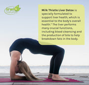 Irwin Naturals Milk Thistle Liver Detox with Dandelion, Artichoke, Turmeric & Green Beet Root, Support Liver Health, 60 Liquid Softgels