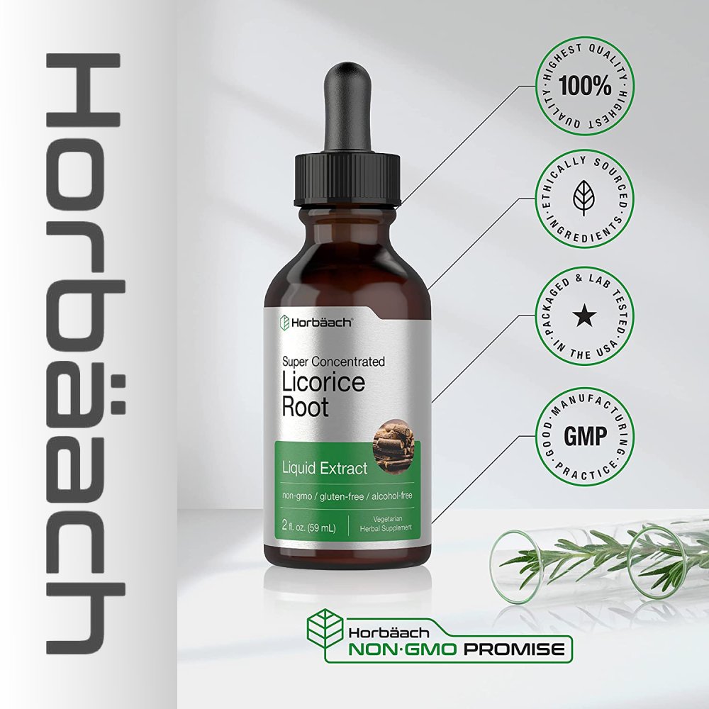 Horbaach Licorice Root Extract, Super Concentrated, 59ml