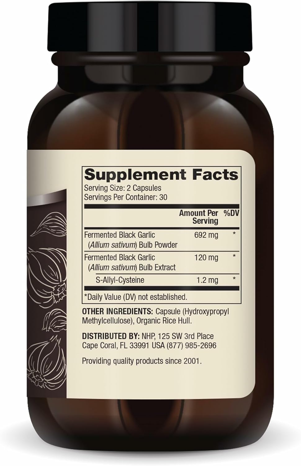 Dr Mercola fremented black garlic 60 caps