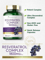 Carlyle Resveratrol Complex 1800mg 180 Caps