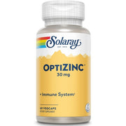 Solaray OptiZinc 30mg, Immune Support Supplement, Endocrine Systems & Cellular Health Support, 60 VegCaps