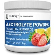 Dr Berg Electrolytes Powder Strawberry & Lemonade Flavor Supports Body Hydration, Muscle Function & Energy 313g
