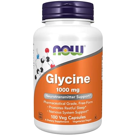 Now Foods Glycine 1000 mg 100 Veg Capsules