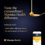 Manuka Health MGO 400+ Manuka Honey Lozenges with Propolis, 100% Natural with Vitamin C, 15 lozenges