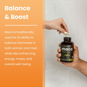 Nutrachamps Maca 2100 mg Organic Peruvian Maca 180 Veg Caps