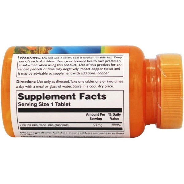Thompson Zinc 50mg, Maintain Healthy Cell Function, 60 Tablet