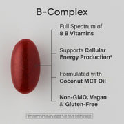 Sports Research sr vitamin B Complex Natural Energy Boost & Nervous System Support 60 Veg Caps