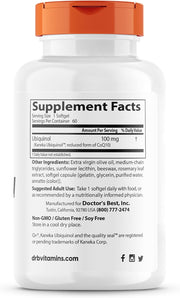 Doctors Best Ubiquinol 100 mg 60 softgels