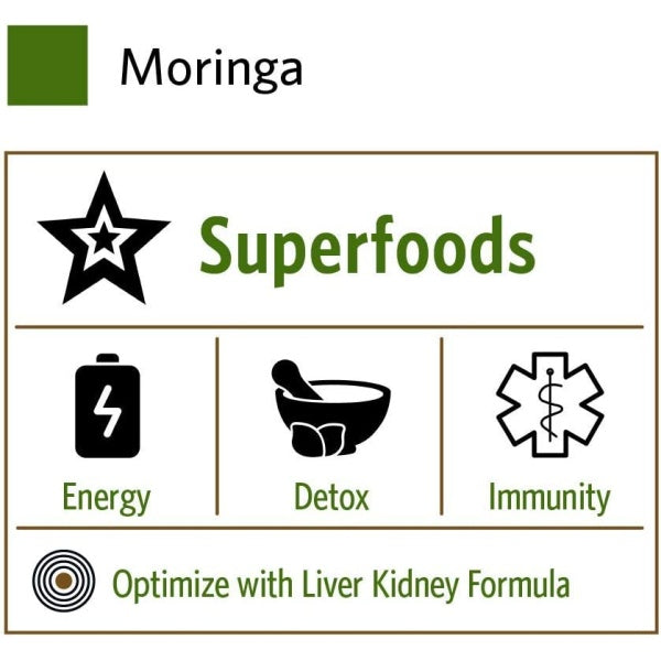ORGANIC INDIA Moringa, Herbal Supplement, Vitamin A, E, K, Iron, Calcium & Fiber, 90 Capsules