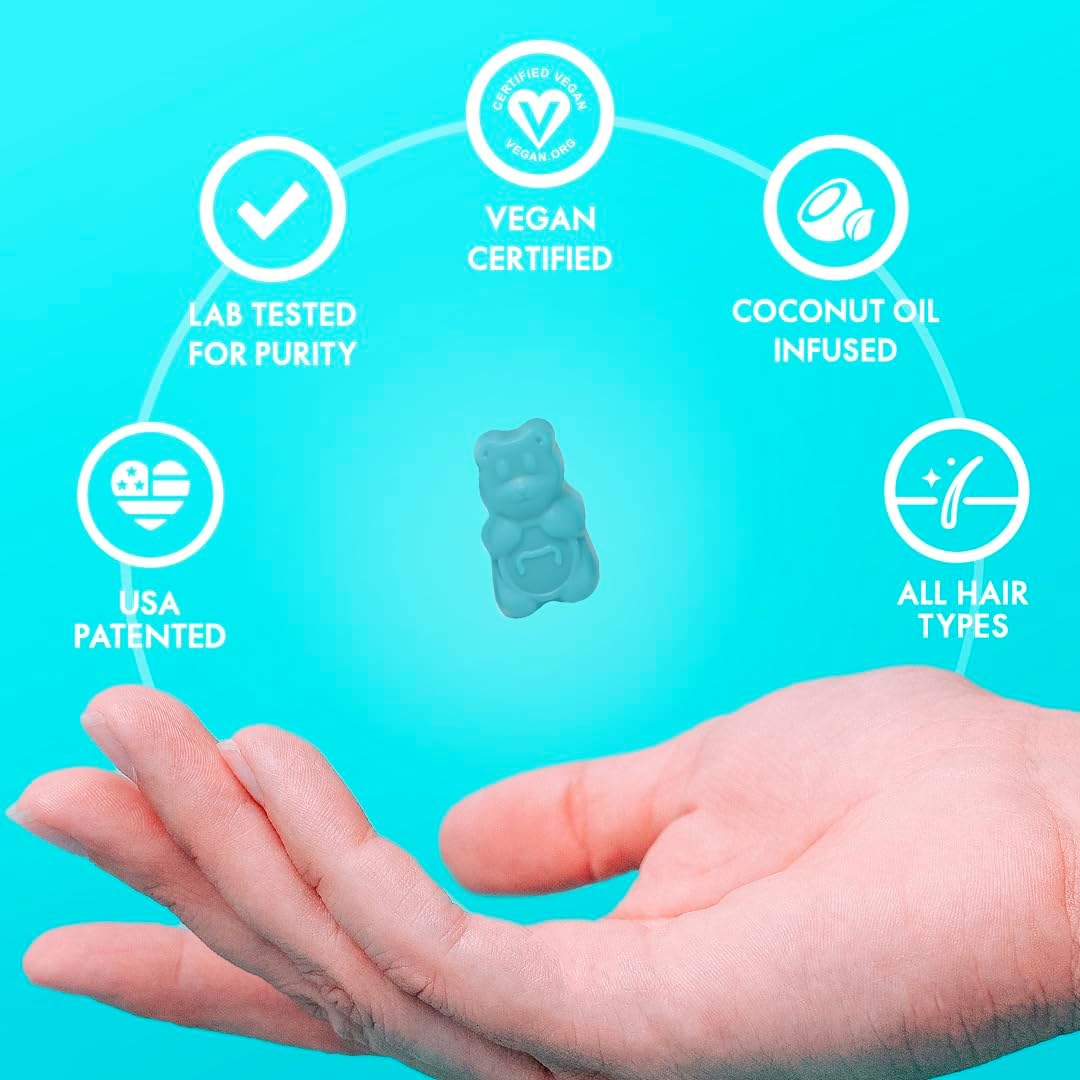 Sugarbear Hair Pro Vitamin Gummies for Normal Hair Growth with Vitamin C, Biotin, B12, Zinc, Iodine, Folic Acid & Coconut Oil 62 Gummies