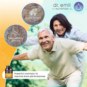Dr Emil Nutrition Lions Mane, Organic Mushroom, 2100mg, Supplement for Mental Clarity, Focus & Cognitive Support, Brain Boosting 90 Vegetable Capsules