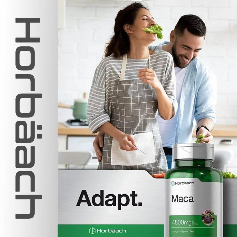 Horbaach Maca, High Potency Extract for Men and Women, improve mood and energy, 120 Capsules