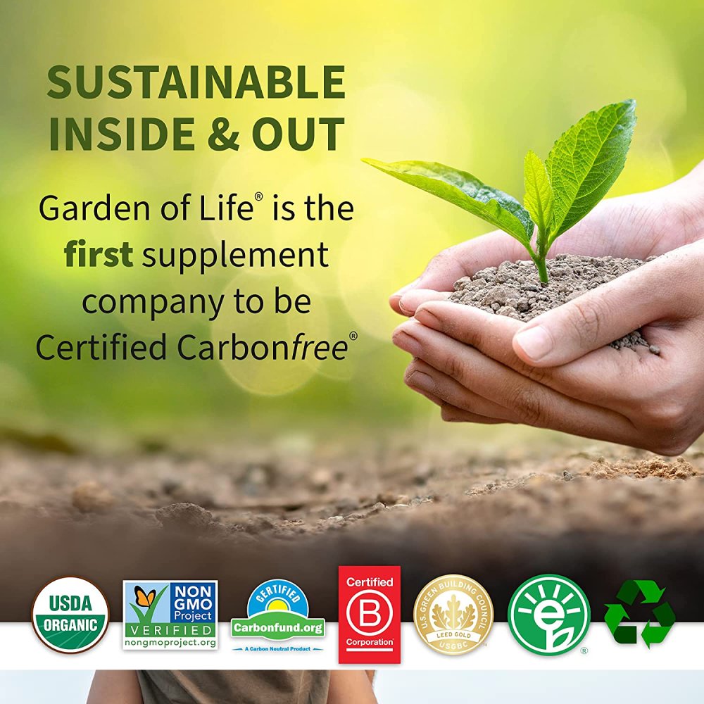 Garden of Life Dr. Formulated Probiotics Mood+, Acidophilus Probiotic Supplement, 50 Billion CFU , Promotes Emotional Well-Being, Digestive Balance & Stress Management, 60 Veggie Capsules